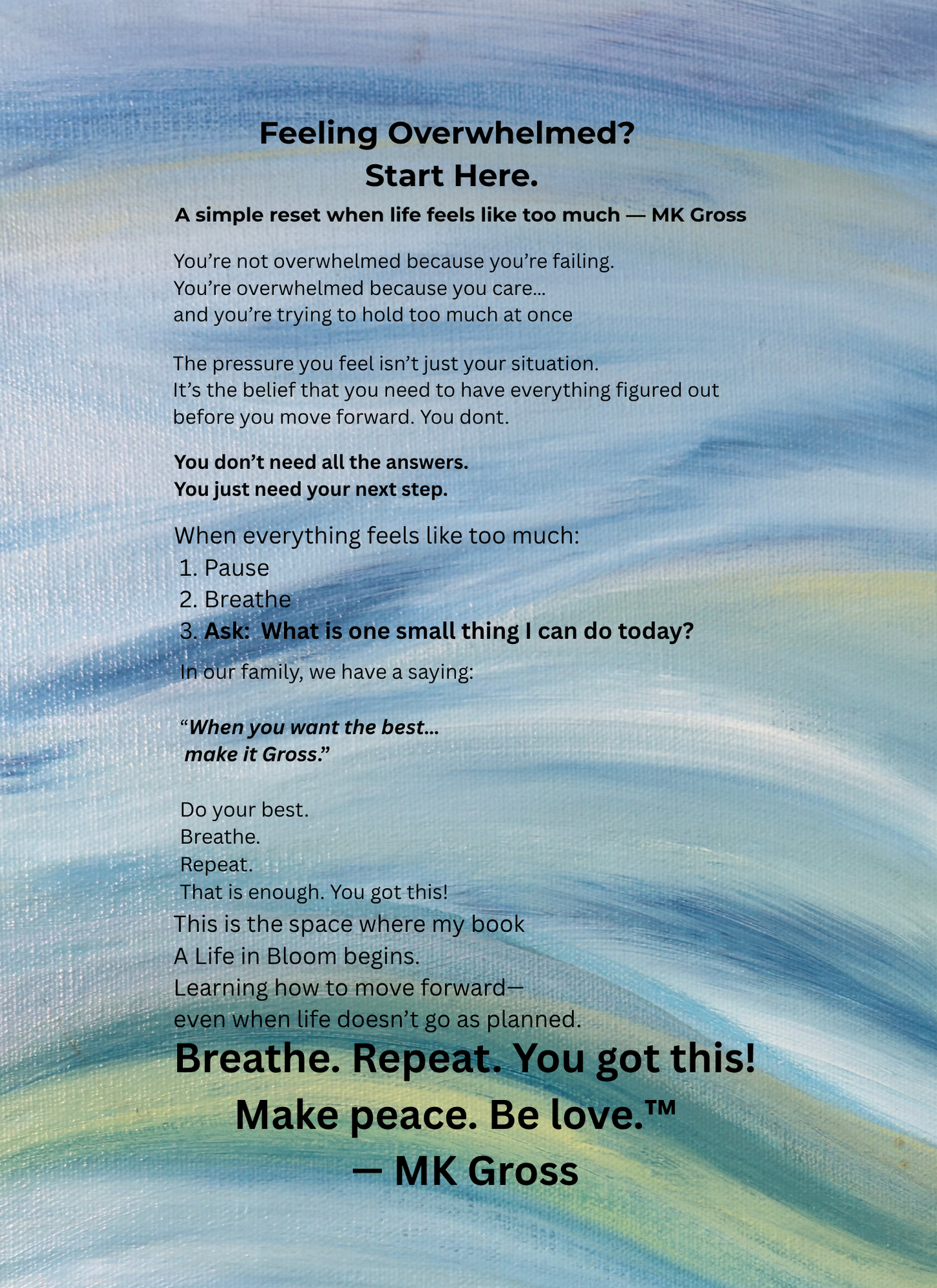 Feeling Overwhelmed? Start Here (Free Reset Guide)