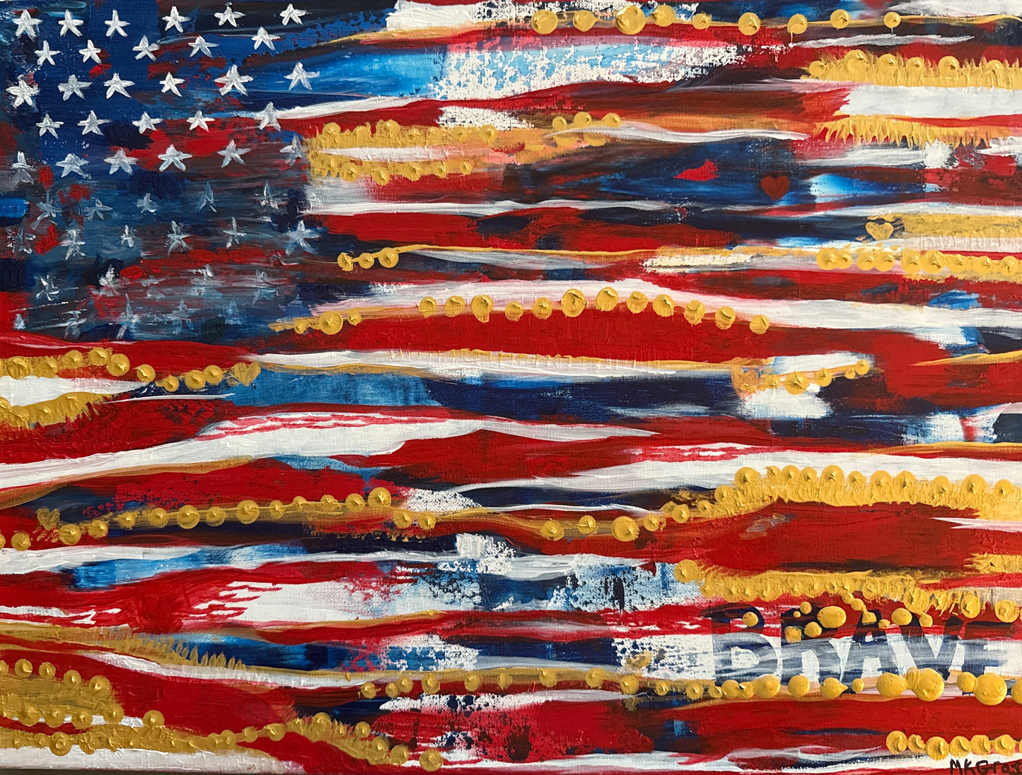 Brave Together™
Abstract Flag Series by MK Gross