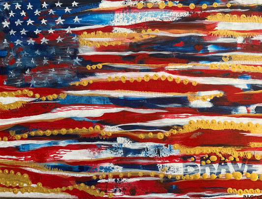 Brave Together™
Abstract Flag Series by MK Gross